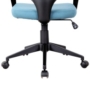 Kép 13/18 - Vince ergonómikus irodai szék kék-fekete színben, lenvászon kárpittal.