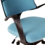 Kép 11/18 - Vince ergonómikus irodai szék kék-fekete színben, lenvászon kárpittal.