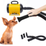 Kép 5/20 - Kutya szárítógép, kutya hajszárító – 2400 W, sárga színben, 3 fejjel - PawHut®
