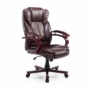 Kép 4/18 - Elegáns főnöki fotel, főnöki szék barna műbőr kárpittal.