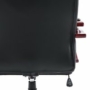 Kép 17/18 - Elegáns főnöki fotel, főnöki szék fekete műbőr kárpittal.