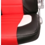 Kép 22/22 - Sportos műbőr forgószék, gamer szék piros-fekete-fehér színben.