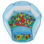 Kép 3/6 - Játszósátor kék színben, ajándék 100 db színes labdával, táskával.