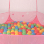 Kép 4/6 - Játszósátor rózsaszín színben, ajándék 100 db színes labdával, táskával.