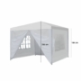 Kép 5/5 - Kerti sörsátor, party sátor 3x3 méteres, fehér színben