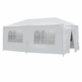 Kép 3/5 - Kerti sörsátor 3x6 méteres, party sátor fehér színben