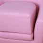 Kép 10/12 - Rózsaszín gyerek fotel lábtartóval kislányoknak - Rose