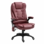 Kép 1/6 - Főnöki fotel masszázs funkcióval, bordó színben - Aida