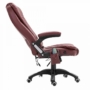 Kép 5/6 - Főnöki fotel masszázs funkcióval, bordó színben - Aida