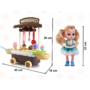 Kép 6/10 - Játék cukrászda, fagylaltozó kellékekkel, babával és ajándék mackóval