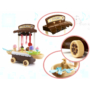 Kép 7/10 - Játék cukrászda, fagylaltozó kellékekkel, babával és ajándék mackóval