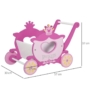 Kép 2/12 - Fa játék babakocsi rózsaszín -Princess
