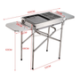 Kép 9/9 - Faszenes BBQ grill méretei
