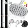 Kép 1/7 - Kerti szolár zuhany 20 vagy 35 literes tartállyal - fekete vagy fekete -szürke színben