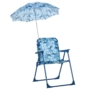 Kép 9/9 - Gyerek kempingszék napernyővel kék színben