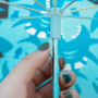 Kép 5/9 - Gyerek kempingszék napernyővel kék színben