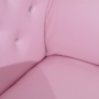 Kép 9/9 - Pink, rózsaszín fotel lábtartóval gyerekeknek, kisányoknak - Róza
