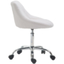 Kép 2/10 - Kozmetikai szék háttámlával fehér színben - Waldemar