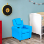 Kép 3/8 - Gyermekfotel , kanapé 3-6 éves korig, fekvő funkcióval - kék színben