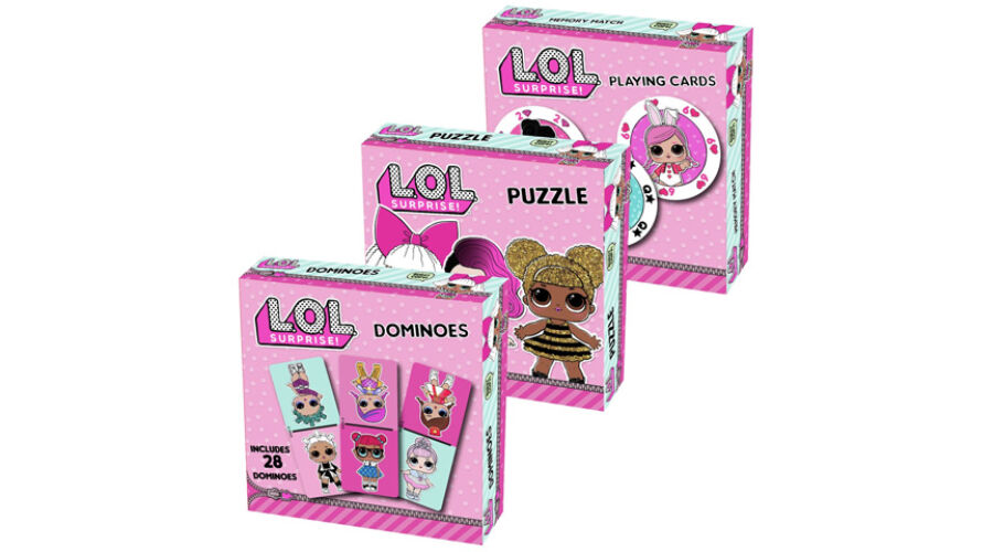 L.O.L. Suprise:  3 az 1 -ben puzzle , dominó és kártya szett