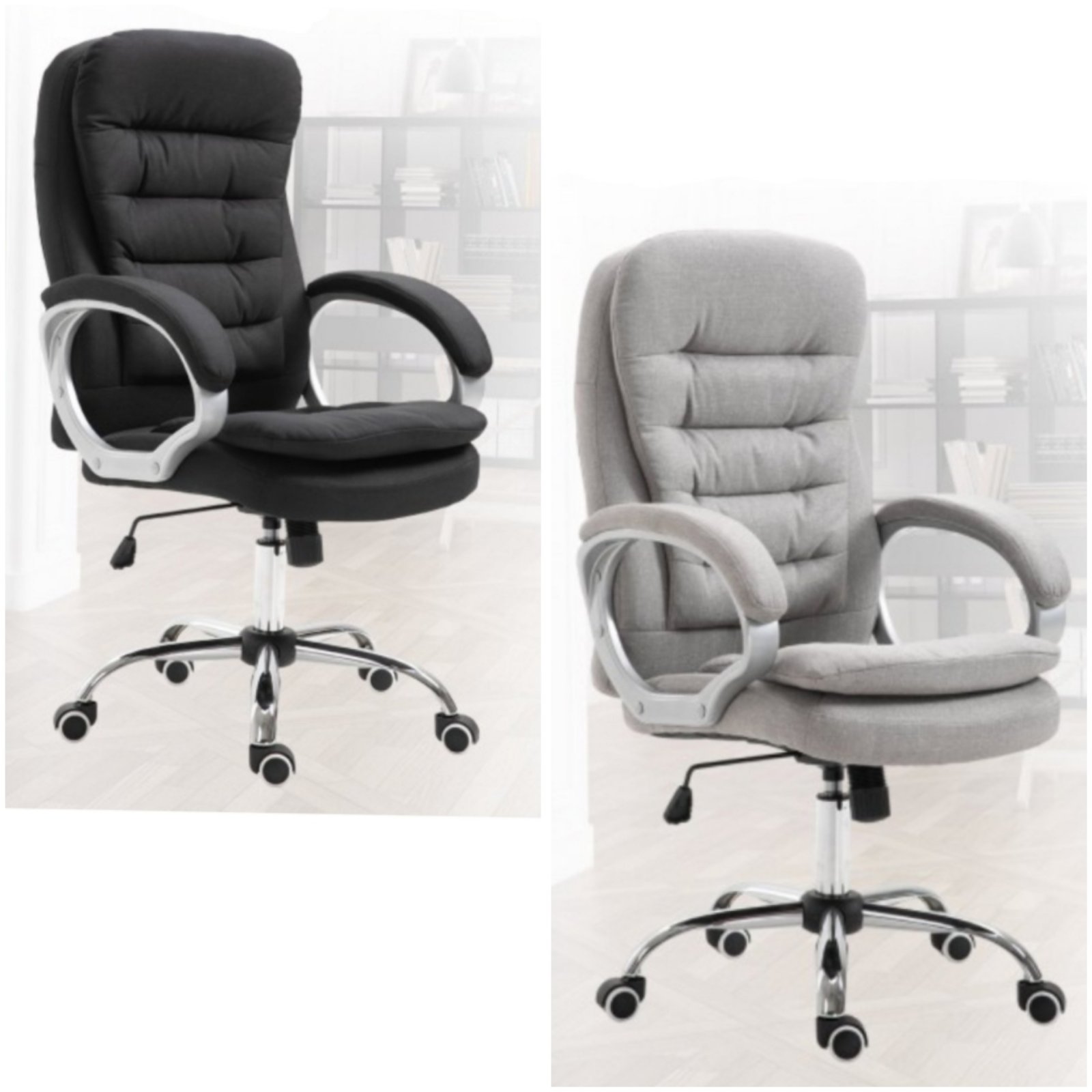 Wipp irodai forgós szék , állítható magassággal és billenő mechanizmussal fekete és szürke színben