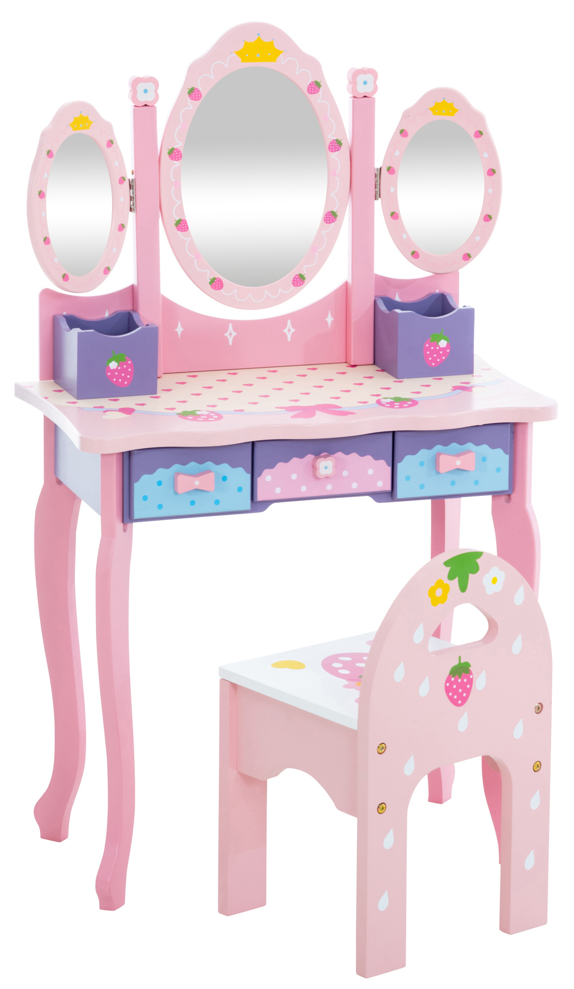 Gyermek fésülködő asztal - Princess - rózsaszín